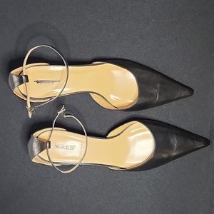 J Crew Black Kitten Heels Size 11